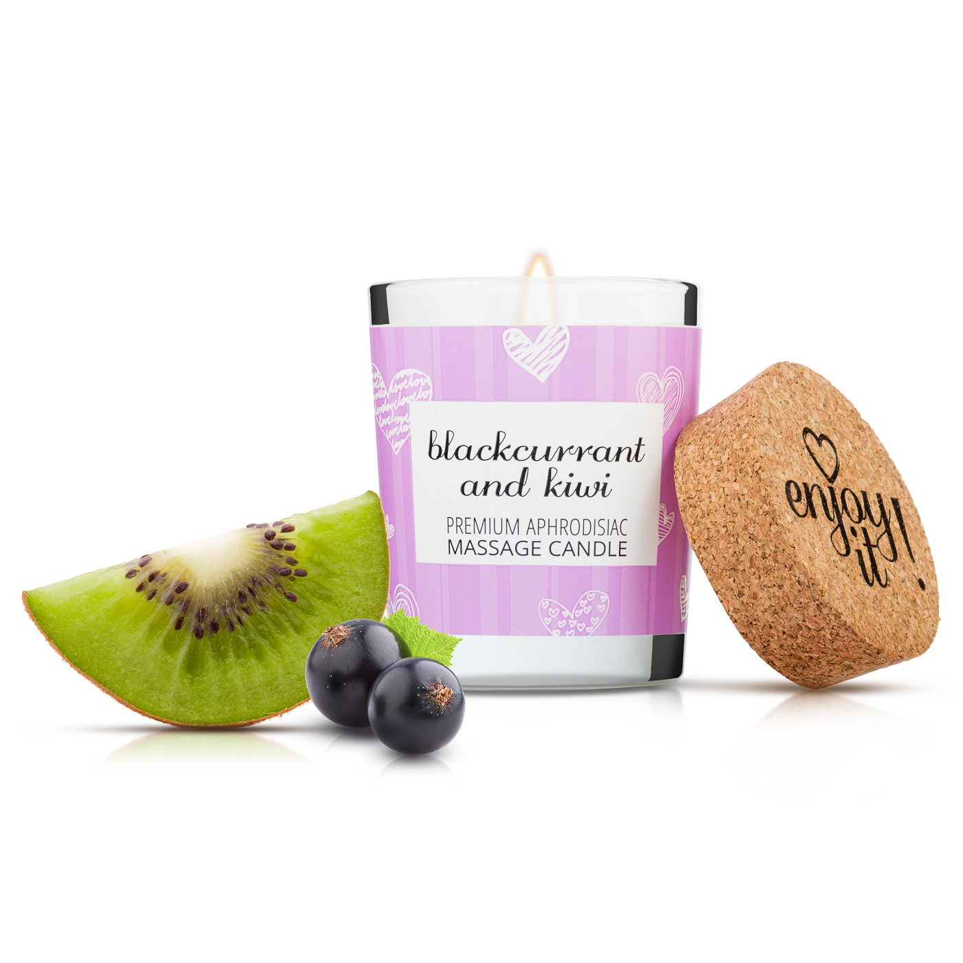 Masážní svíčka MAGNETIFICO Enjoy it! - Blackcurrant and kiwi 9